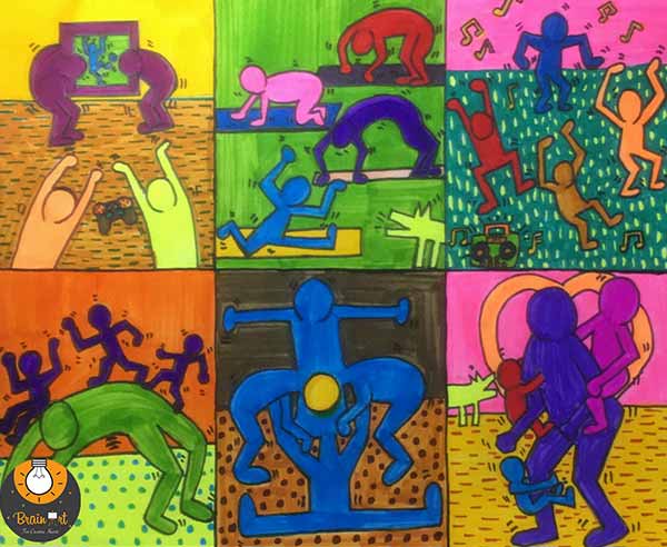 Keith Harings Colorful POP Art