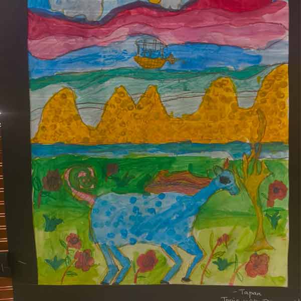 artwork by 7-year-old student at art classes in HSR Layout